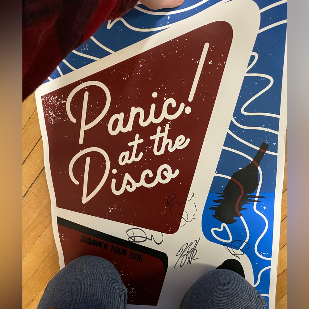 Panic! at the Disco 2016 Signed Tour Poster
